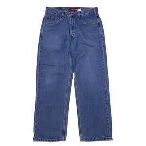 Vintage Levis 569 Loose Straight Jeans Mens 34x30 Blue Baggy Wide Leg Y2K